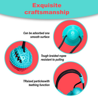 Viral Dog Interactive Toy - Motion-Activated Squeaky Chew Ball with Smart Food Dispensing Design for Anxiety Relief & Endless Fun!