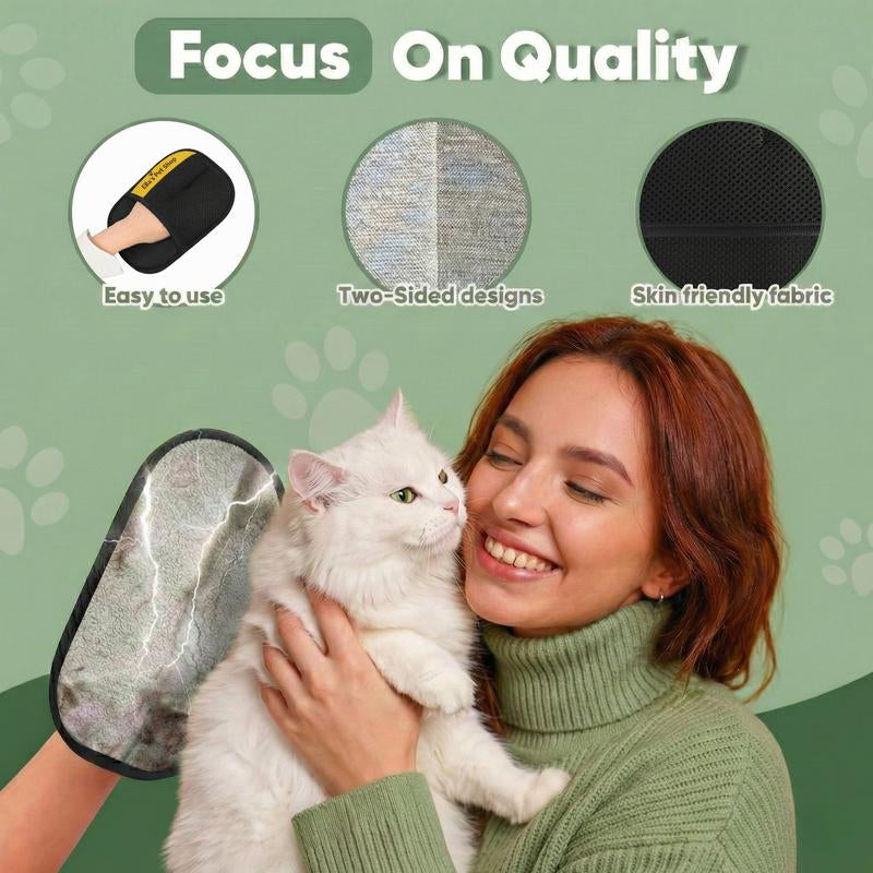 Revolutionary Double-Sided Pet Hair Remover Glove - Reusable & Washable Lint Tool for Effortless Cleaning of Furniture, Carpets, and Pet Beds! Perfect for Dog & Cat Owners!