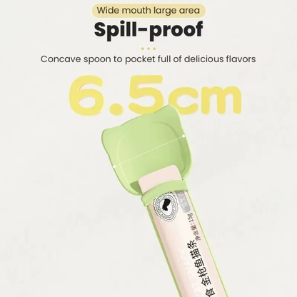 Premium Long-Handle Cat Feeder Spoon Set – 1pc/3pc - Easy Dispense for Wet Food, Meat & Supplements 🐱🍽️