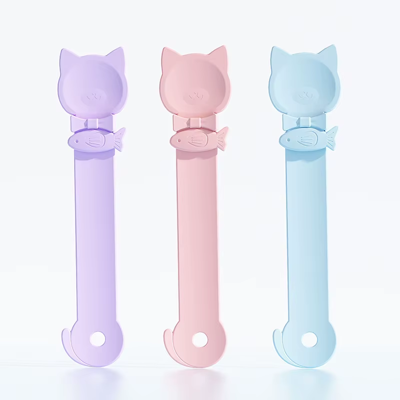 Premium Long-Handle Cat Feeder Spoon Set – 1pc/3pc - Easy Dispense for Wet Food, Meat & Supplements 🐱🍽️