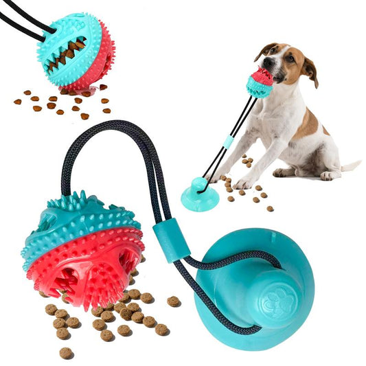 Viral Dog Interactive Toy - Motion-Activated Squeaky Chew Ball with Smart Food Dispensing Design for Anxiety Relief & Endless Fun!