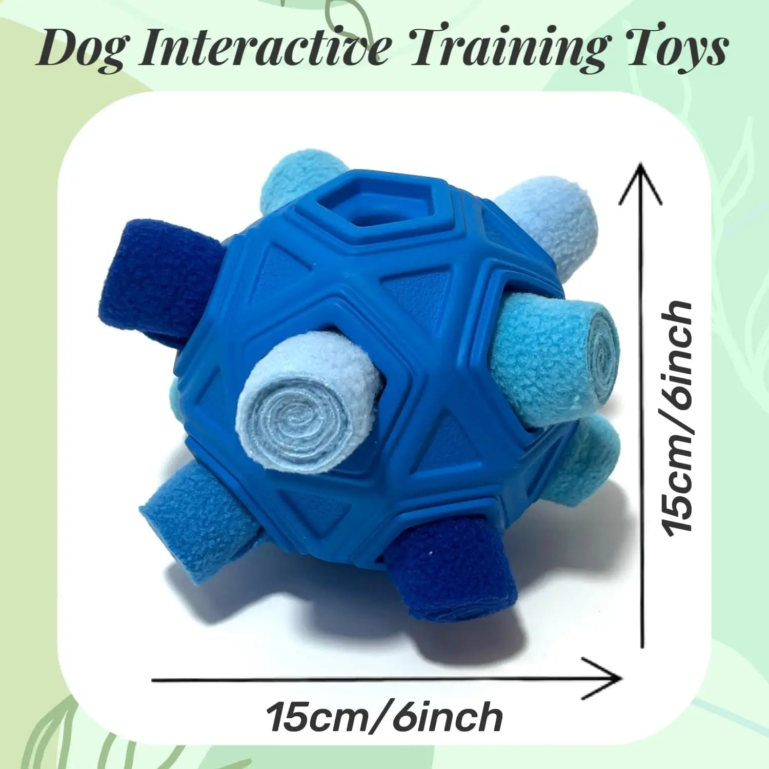 Durable Snuffle Ball for Dogs - Interactive Foraging Toy and Slow Feeder Treat Dispenser