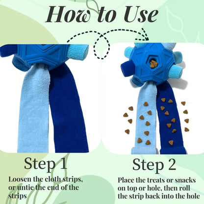 Durable Snuffle Ball for Dogs - Interactive Foraging Toy and Slow Feeder Treat Dispenser