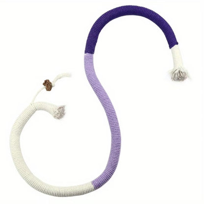 Interactive Cotton Cat Chew Toy with Catnip – Teething & Teeth Cleaning Rope for Indoor Cats