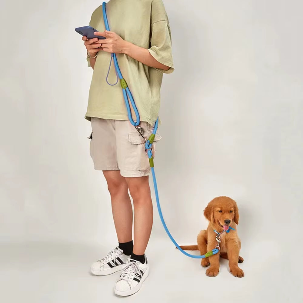 Reflective Nylon Hands-Free Leash for Dogs - Perfect for Running and Walking with Your Furry Friend