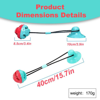 Viral Dog Interactive Toy - Motion-Activated Squeaky Chew Ball with Smart Food Dispensing Design for Anxiety Relief & Endless Fun!