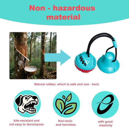 Viral Dog Interactive Toy - Motion-Activated Squeaky Chew Ball with Smart Food Dispensing Design for Anxiety Relief & Endless Fun!